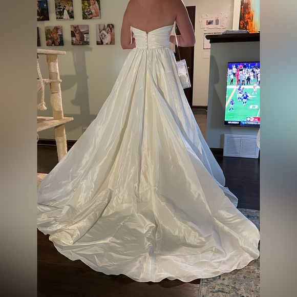 SOLD WToo by Watters Taffeta Wedding Gown - Picture 2 of 4